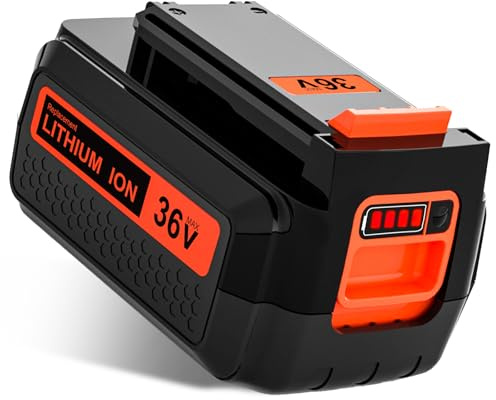 Ibanti 36V LBX2040 2500mAh Replacement for Black Decker 36V Max Lithium Battery Power Tools LBXR36 LBX2040 LBXR2036 LBX1540 LBX2540 Tools LST136 LHT2436B LSW36 LCC340C LCS12400 B Battery B