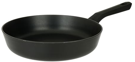 Sitram 714590 Poêle Aluminium PURE Noir Ø 26 cm H 5,5 cm - Revêtement anti-adhésif Whitford Xylan 2 couches sans PFOA, Manche thermorésistant soft touch - Tous feux sauf induction