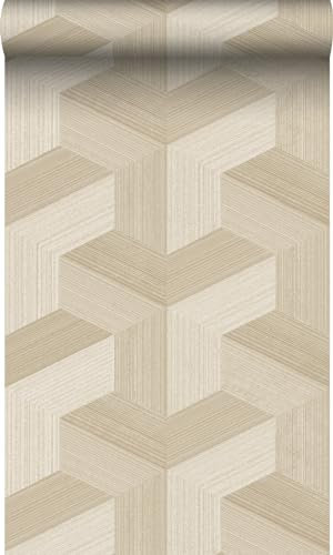 Origin Tapete 3D-Muster Beige 53 cm x 10.05 m