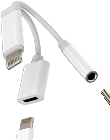 Adaptateur Jack Lightning Vers 3.5mm Casque Et Chargeur Connecteur écouteurs Pour Apple Pour IPhone 14 13 Pro Pour IPad Air Prise AUXiliaire Audio Splitter Câble Téléphone Voiture Musiques Accessoires
