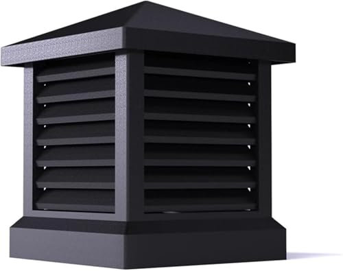 FZSERUN Chapeau De Cheminée Couvercle De Cheminée De Cheminée Chapeau De Cheminée en Alliage D'aluminium Évent D'évacuation À Tête Conique,Gris,30X30CM