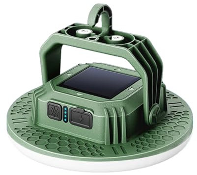 Lanterne de Camping a LED,Lampe de Poche Rechargeable IP65 Étanche 10 W 1400 Lm avec Base Magnétique,Batterie Externe 9000 MAh pour Urgences et Camping,Pêche