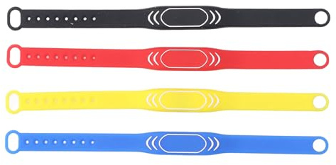Bracciale NFC, Cinturino in Silicone a 4 Colori, Braccialetto Regolabile per di Controllo Accessi per la Presenza di Ascensori