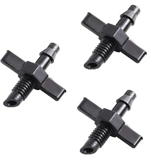 XIOKLM PVC-Schlauchverbinder, 6 mm, Außengewinde, 4/7 mm, kompatibel mit Tropfbewässerung, Bewässerung, Gartenwerkzeuge, Zubehör, 30 Stück