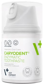 Vet Expert Caryodent Enzymatic Toothpaste for Dogs & Cats – 50ml Gel – Daily Dental Care, Plaque Control & Gum Support – Hydroxyapatite & Natural Enzymes – Veterinary Oral Hygiene