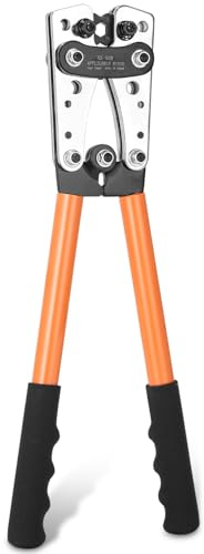 Crimpzange Kabelschuhe 16mm2 Kabelschuh Zange 10–1/0 Kabelschuhe 16 Mm2 Crimpzange 6/10/16/25/35/50 Mm² Orange