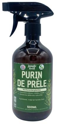 Purin de Prêle 100% Naturel – 500 ml | Renforce les Défenses des Plantes & Prévention Mildiou | Fabriqué en France | Jungle Feed