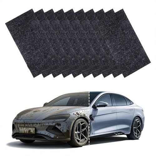 ZHITENG 10 Stück Nano Sparkle Tuch Auto Kratzer, Magic Tuch für Reparatur von Kratzern 20 × 10 cm Nano Kratzerentferner Tücher Sparkle Cloth, für Reparatur von Leichten Kratzfarben Lackpflege