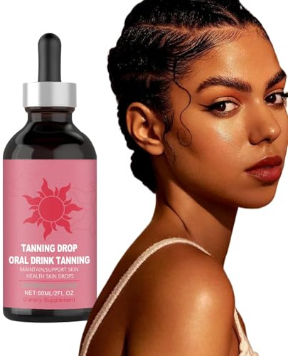 Gouttes autobronzantes - Crème hydratante naturelle auto-bronzante intensifiante pour le visage et le corps - Pénètre rapidement - Pour l'intérieur et l'extérieur