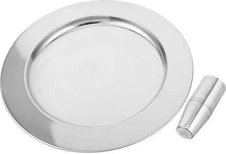 Garneck Metal Communion Cups and Plates Set 20pcs 304 Stainless Steel Church Chalices for Worship Service Ritual Communion Supplies