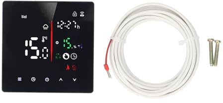 Oumefar Smart Home WiFi Digital Termostat, Pekskärmskontroll för AC, 7 Dagars Schema, APP-fjärrkontroll för Hemmabruk