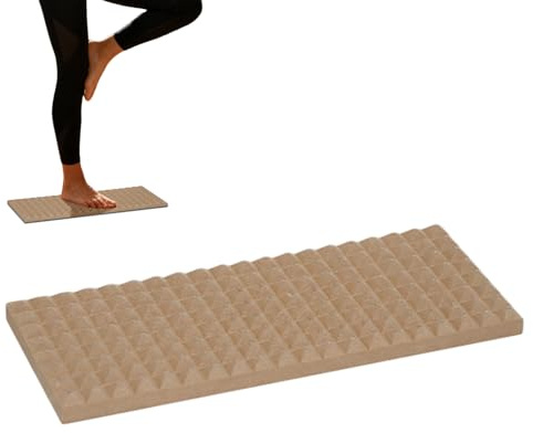 Yoga-Brett | Fitnessgerät aus Holz, Massagematte, Yoga-Brett, für Fitnessstudio, Studio, Wohnzimmer, Zuhause, kleine Wohnung, einschließlich Erwachsene, Teenager, Damen, Herren, Anfänger