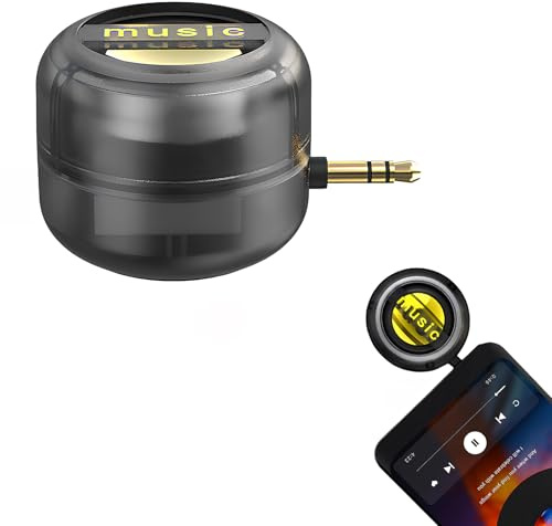 Mini Altoparlante Portatile Universale, 3,5 mm Plug-in Altoparlante del Telefono Cellulare, Casse Portatili Line-In Audio HD Senza Perdite Connetti Istantaneo Trasparente Nero