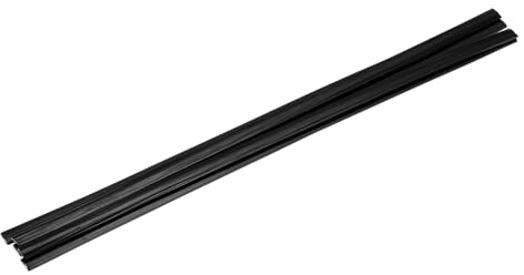 QUARKZMAN 5 Pcs Aste Di Saldatura Plastica Nere 9.5mm x 330mm HDPE Nastro Piatto Di Saldatura Plastica Per Riparazione Serbatoi D'Acqua Pallet Carrelli Elevatori Bidoni(0.4inch x 13inch)