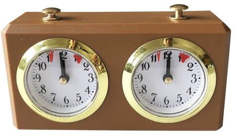 Whyzsjnclg Schacktimer, schackklocka, professionell mekanisk timer med timing startknapp, 6x4x2 analog bärbar klocka för Board International