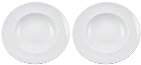 Retsch Arzberg 950071274 Blanko Pastateller Ø 27 cm, Porzellan, weiß (2 Stück)