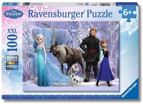 Ravensburger Kinderpuzzle - 10516 Im Reich der Schneekönigin - Disney Frozen-Puzzle für Kinder ab 6 Jahren, mit 100 Teilen im XXL-Format