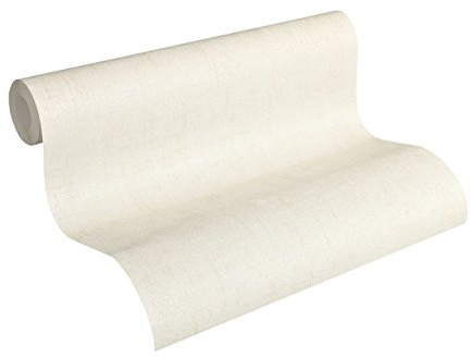 A.S. Création Vliestapete Greenery Tapete Uni Vintage Optik 10,05 m x 0,53 m beige metallic Made in Germany 322622 32262-2