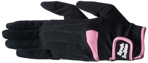 PFIFF 102534 Reithandschuh Unicorn für Kinder, Kinderreithandschuh, zweifarbiger Handschuh mit Klettverschluss