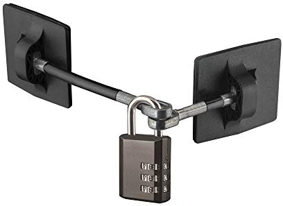 réfrigérateur Serrure de Porte avec Cadenas à Combinaison – Noir Black Combination Lock