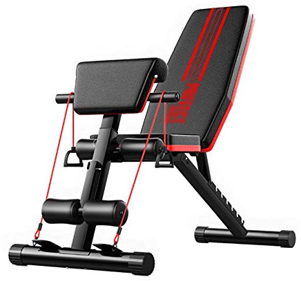 ZXQZ Trainingsbank Flachbank, Verstellbare Fliegen-Vogel-Bank zum Gewerbe Fitness Multifunktionssport Stuhl Pastor Stuhl Roman Chair hantelbank klappbar (Color : Blue)