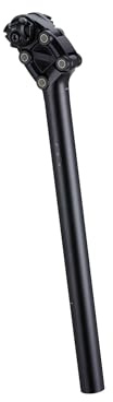 BBB Cycling ActionPost Sattelstütze Gefedert | Fahhrad Sattelstange für Rennrad, MTB und E-Bike | Sattelstütze 31.6 mm Extra Lang 400 mm | Schwarz | BSP-42