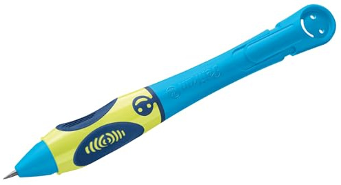 Pelikan griffix Druck-Bleistift für Linkshänder, mit HB Mine, Neon fresh blue, 1 Stück