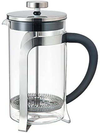 ANILAR Caffettiera Pressa a stantuffo in vetro borosilicato 600 ml, 200° C Max.