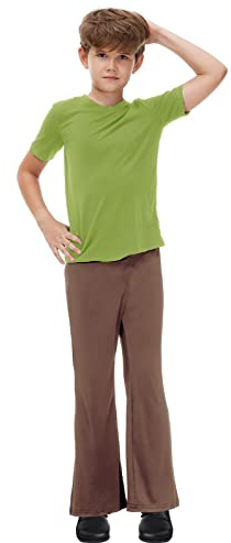 Remimi Big Boys Shaggy Shirt Halloween Clothing Kids Party Funny Pant Set Shaggy Clothes 13-14 Years