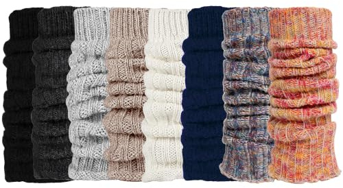 Alpaka Stulpen Damen - Leg Warmers Mit 50% Wollanteil Und 10% Alpaka Wolle - Wollstulpen Flauschig Weich Mit Schönem Grobstrick-muster - One Size, Geeignet Für Damen Und Teenager Stulpensocken