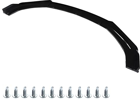 3 Pcs Spoiler Anteriore Universale, Labbro Paraurti Anteriore Universale Nero Lucido per Larghezza del Veicolo 1800mm