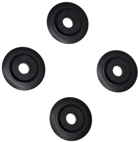 KOLEOLL 48-38-0010 Rohrschneider-Rad, 4 Stück, für C12 PC Akku-Rohrschneider, Milwaukee M12 C12PC Kupferschneider, Schwarz, aus gehärtetem schwarzem Oxidstahl, für Kupferrohre