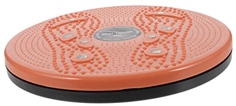 Toddmomy Twist Board Mit Seilen Für Frauen Rutschfeste Langlebige Kunststoff-plattform Für Effektives Aerobic-training Arm Bauchmuskelübung Kleine Indoor Fitnessgeräte in Orange