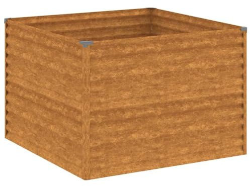 vidaXL Hochbeet 100x100x69 cm Cortenstahl