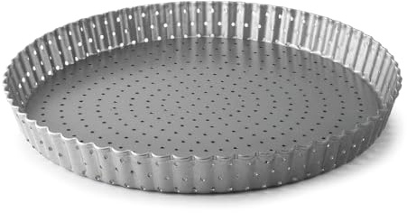 LACOR - 68785 - Moules à Pâtisserie, Moule Gateau, Moule à Boucles, Perforé, Acier au Carbone, Sans PFOA, Antiadhésif, Va au Four, Va au Congélateur, 30 cm