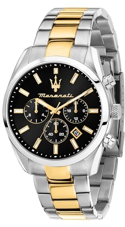Maserati Limited Edition Orologio Uomo, Multifunzione, Analogico, Cinturino in Acciaio, Collezione Attrazione - R8853151019