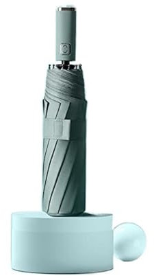 FENBNMK Taschenschirme Einfacher automatischer Regenschirm-Frauen-Mann-winddichter bunter faltender großer Regenschirm-Anti-UV-Sonnenschutz-Sonnen-Golf-Regenschirm Regenschirme