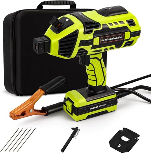 Portable ARC Welder Kit with IGBT MMA Welding Gun - Handheld Welding Machine for Metal, Stick Welder with Current Adjustment