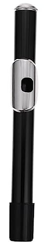 ULDIGI Kopfrohr Austausch des Flötenkopfstücks Teile für Blasinstrumente Gelenk für Holzblasinstrumente Flute mouthpiece Flötenmundstück Zubehör für vernickeltes Kupfer Black