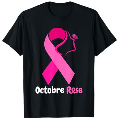 Ruban Rose Octobre 2025 Lutte au Cancer du Sein T-Shirt