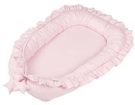 Baby Nest Pod Baby Lounger Baumwoll Neugeborenes Nest Co-Sleeping Pod tragbare Stuhlmatratze mit Spitzenbaby Schlafpod