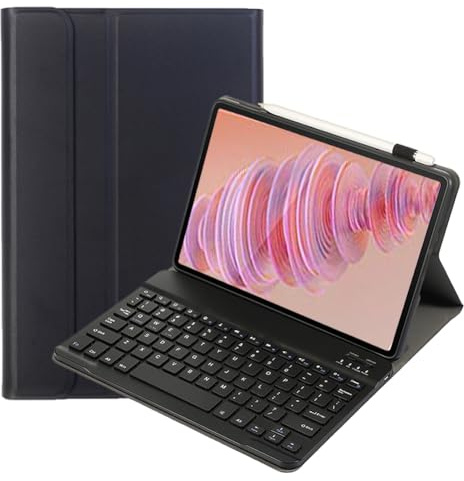 leleyo Keyboard Case for Lenovo Tab Plus 11.5 inch tb351fu Folio Case Magnetic with Removable Wireless Bluetooth Keyboard for Lenovo Tab Plus 11.5 2024, Black