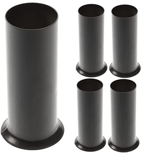 Angoily 6pièces Manchons Pour Bougies Métalliques Supports De Bougies Pour Lustres De Lampes Noirs