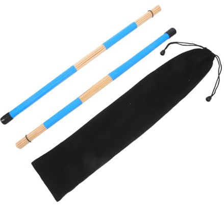 Abaodam 1par Baquetas De Madera Bundle Funda De Palos De Percusión De Bambú Para Jazz y Música Folk Profesional De Cepillos De Para Práctica y Actuaciones