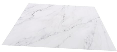 Plateau en Marbre Rectangulaire Blanc pour Rangement la Cuisine