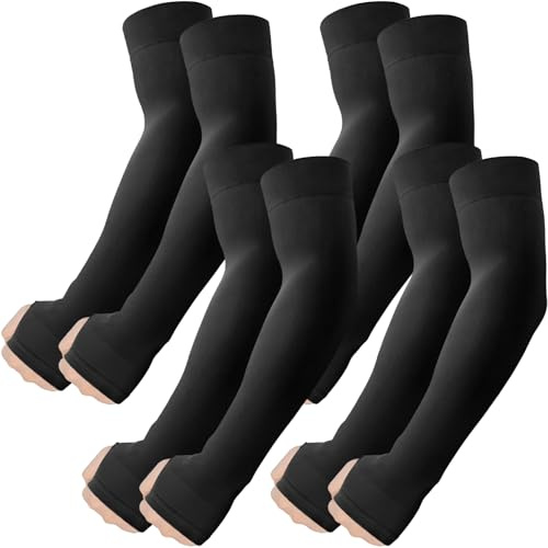 fuinloth Gaming Arm Sleeves mit Daumenloch, UPF 50+ Arm Stulpen Armschoner für Damen/Herren Basketball Sport Ärmel