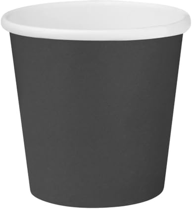 Fiesta Recyclable Hot Cup Single Wall Black, 6 oz, Sleeve 50