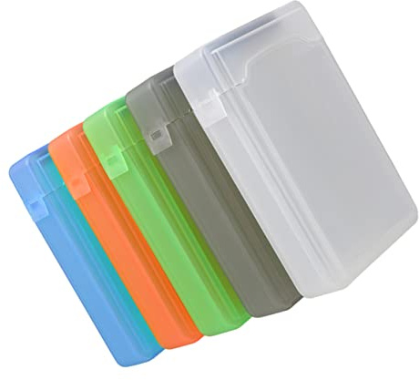 YOSADIER 5Pcs Hard Disk Storage Box Shock Protector Cases Grey Compact Lightweight Hard Drive Cover for Safe Transport and Storage