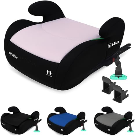My Babiie MBCSB20 Child Booster Seat - ISOFIX, R129 i-Size 125-150cm (Group 3, 6 to 12 Years Approx.) Portable Kids Car Seat, Comfortable, Compact, Lightweight, Ideal for Travel - Pink