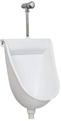 Urinoirs d'angle pour hommes, urinoir mural en plastique avec rinçage sans eau, réglables, installation facile, adaptés à la maison, à l'appartement, à la pelouse et à l'extérieur(Wit)